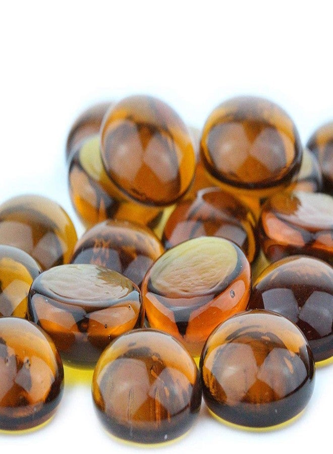 Firstly Glass Pebbles for Aquarium Decorative Vase Filler Garden Decor, Decorative Stones/Pebbles (400g) (Brown) - Image 2